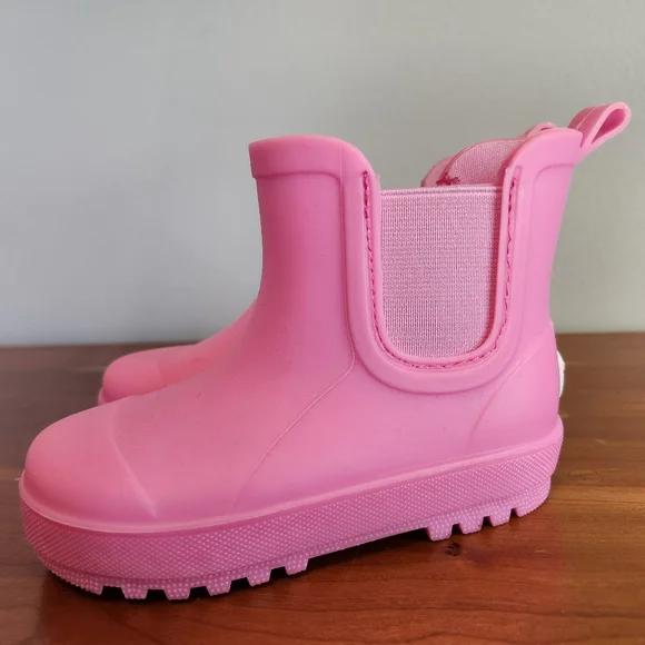 Bearpaw Bright Pink Kids Rain Boots - Picture 2 of 5